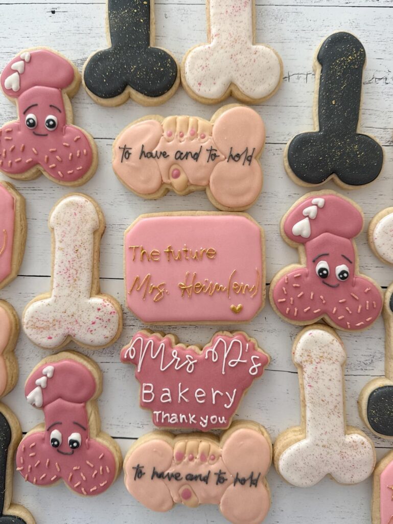 NSFW bachelorette party cookies