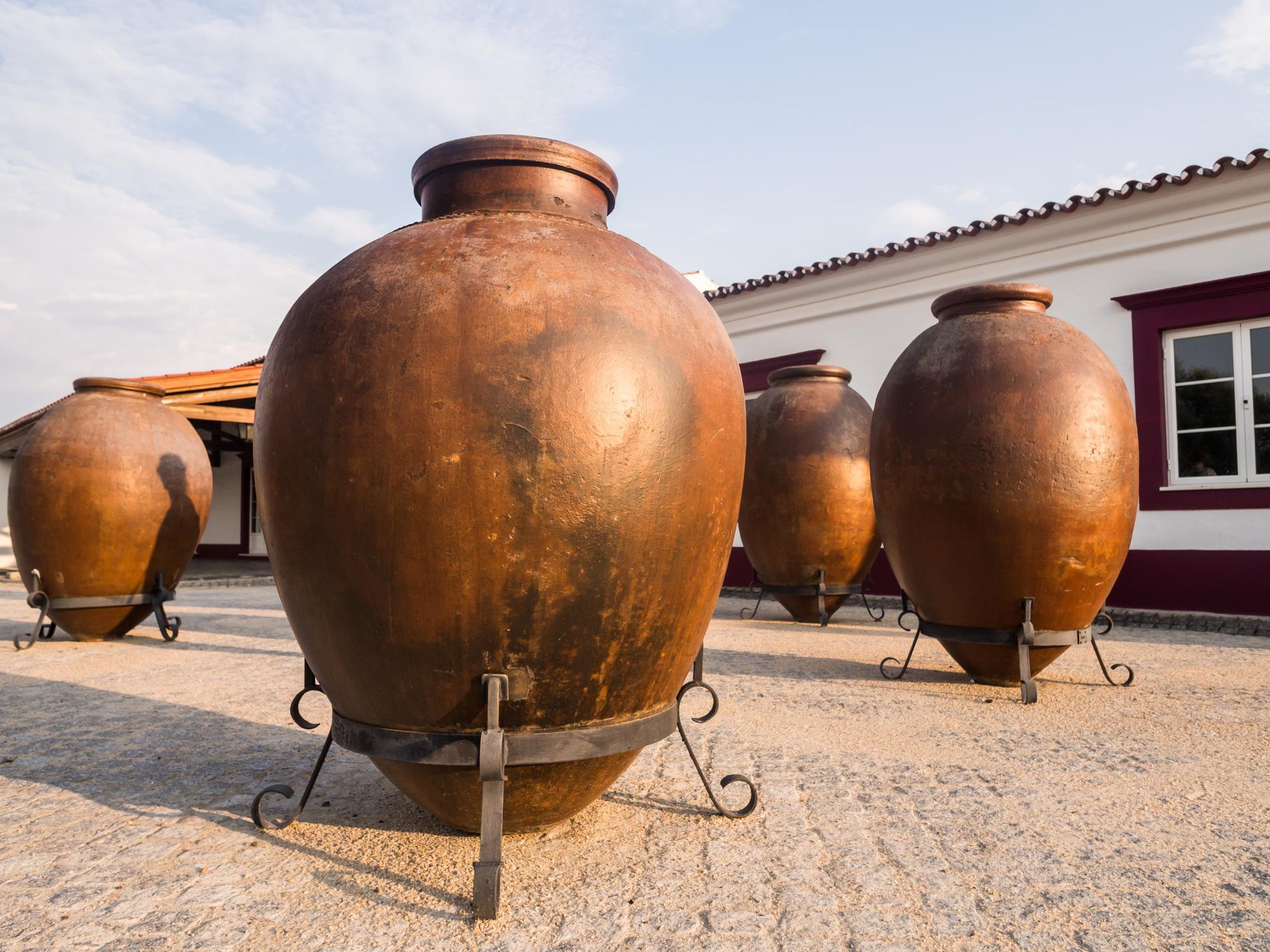Talhas used to store wine. Photo: Getty.