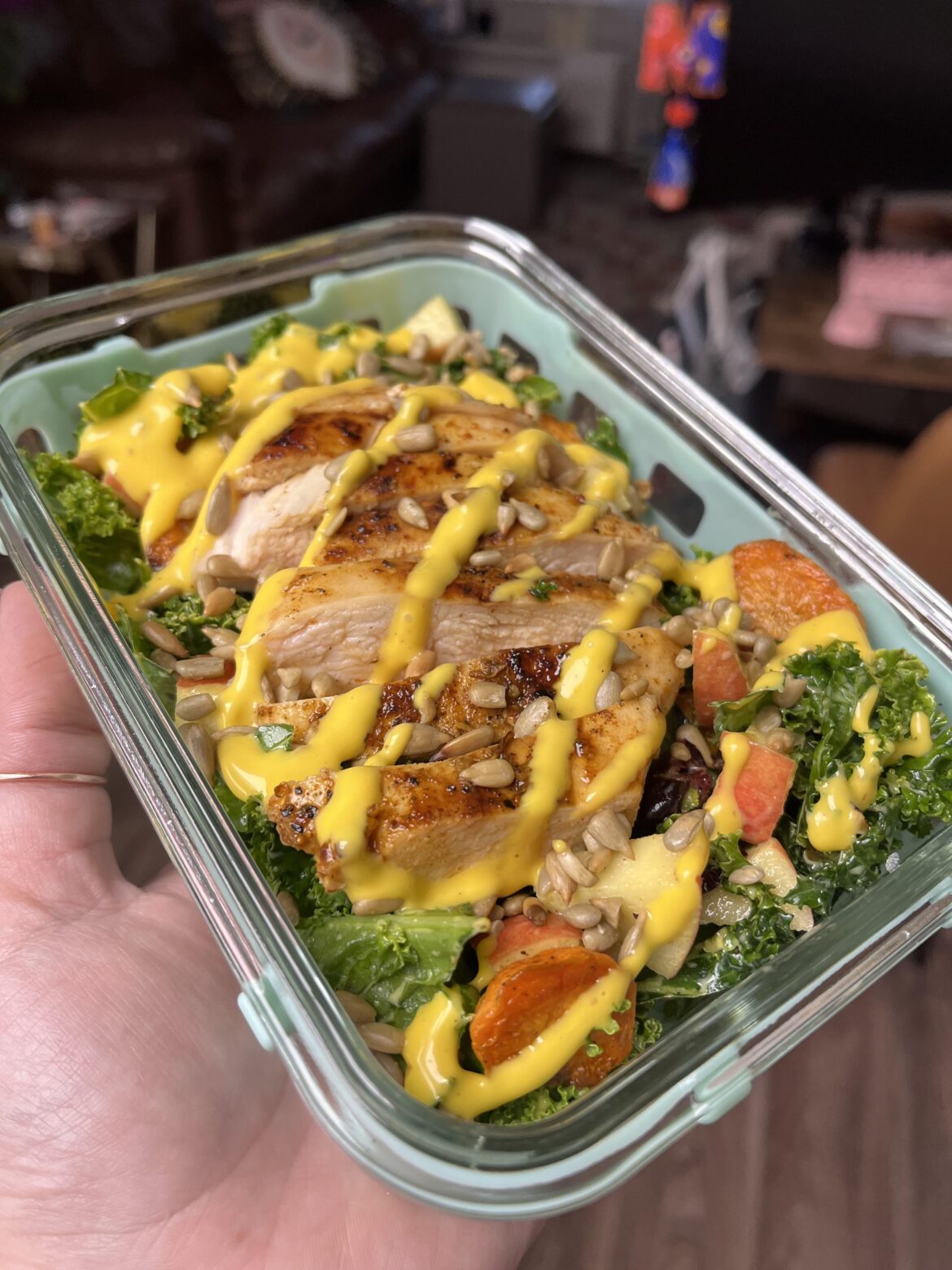 Roasted carrots in a salad is actually amazing.