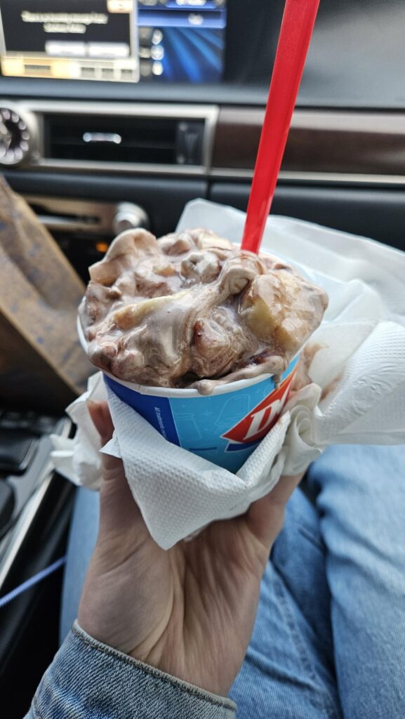 I ordered a banana split at DQ