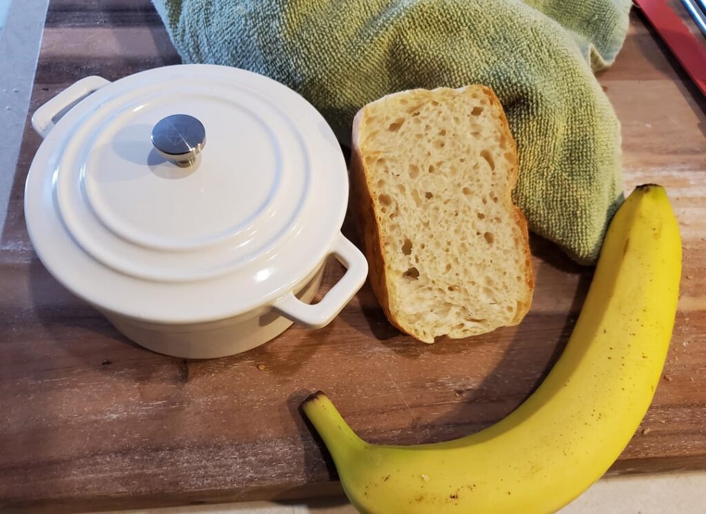 Tiny loaf in a tiny pot in a tiny oven Tiny loaf in a tiny pot in a tiny oven