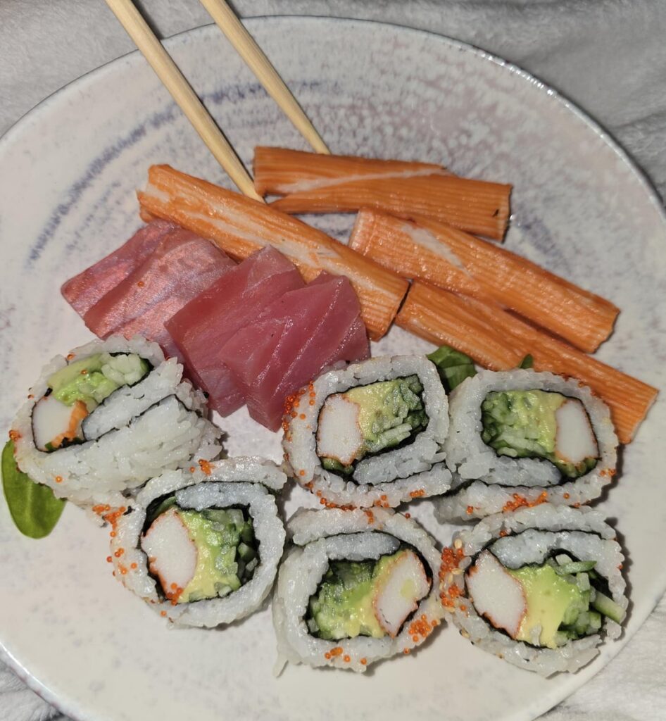 how many calories in sushi?