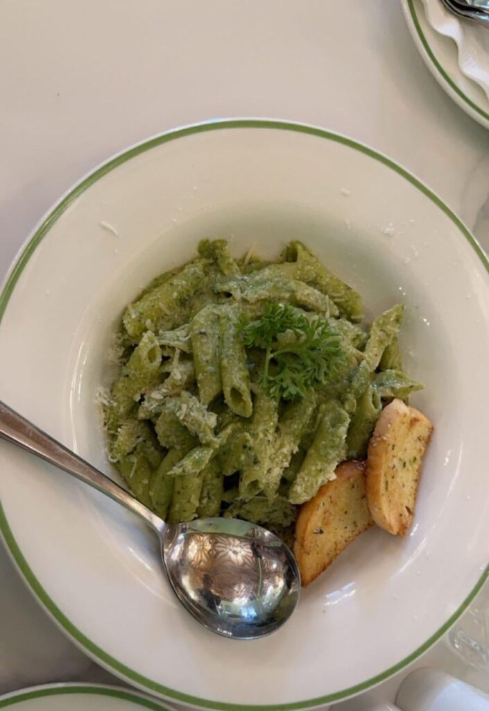 pesto pasta💚🌱