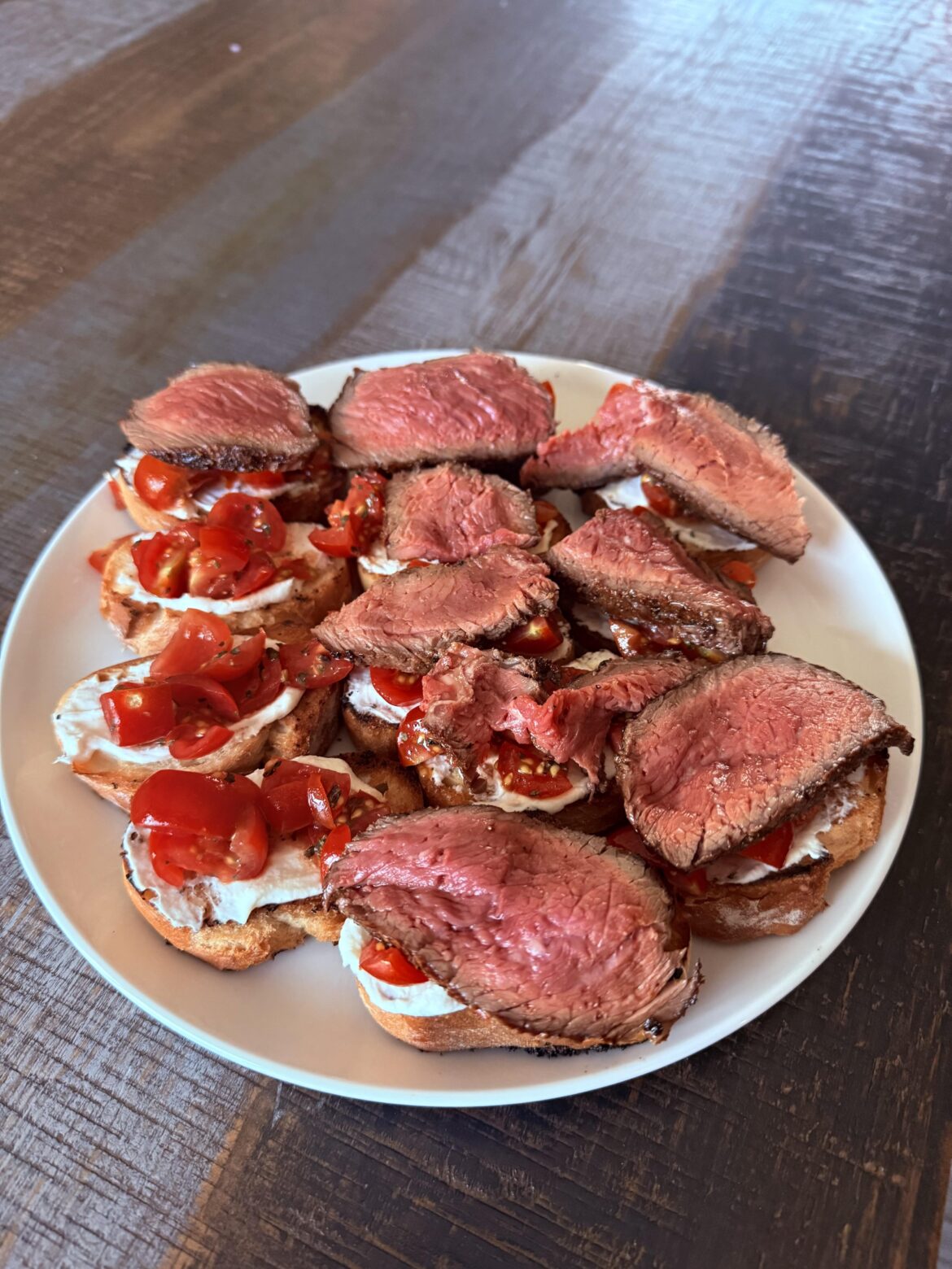 Costco prime + homemade bruschetta