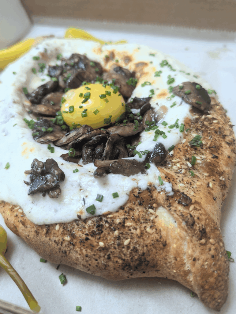 Mushroom & Garlic Khachapuri w/ Za'atar Crust @ Tony Khachapuri