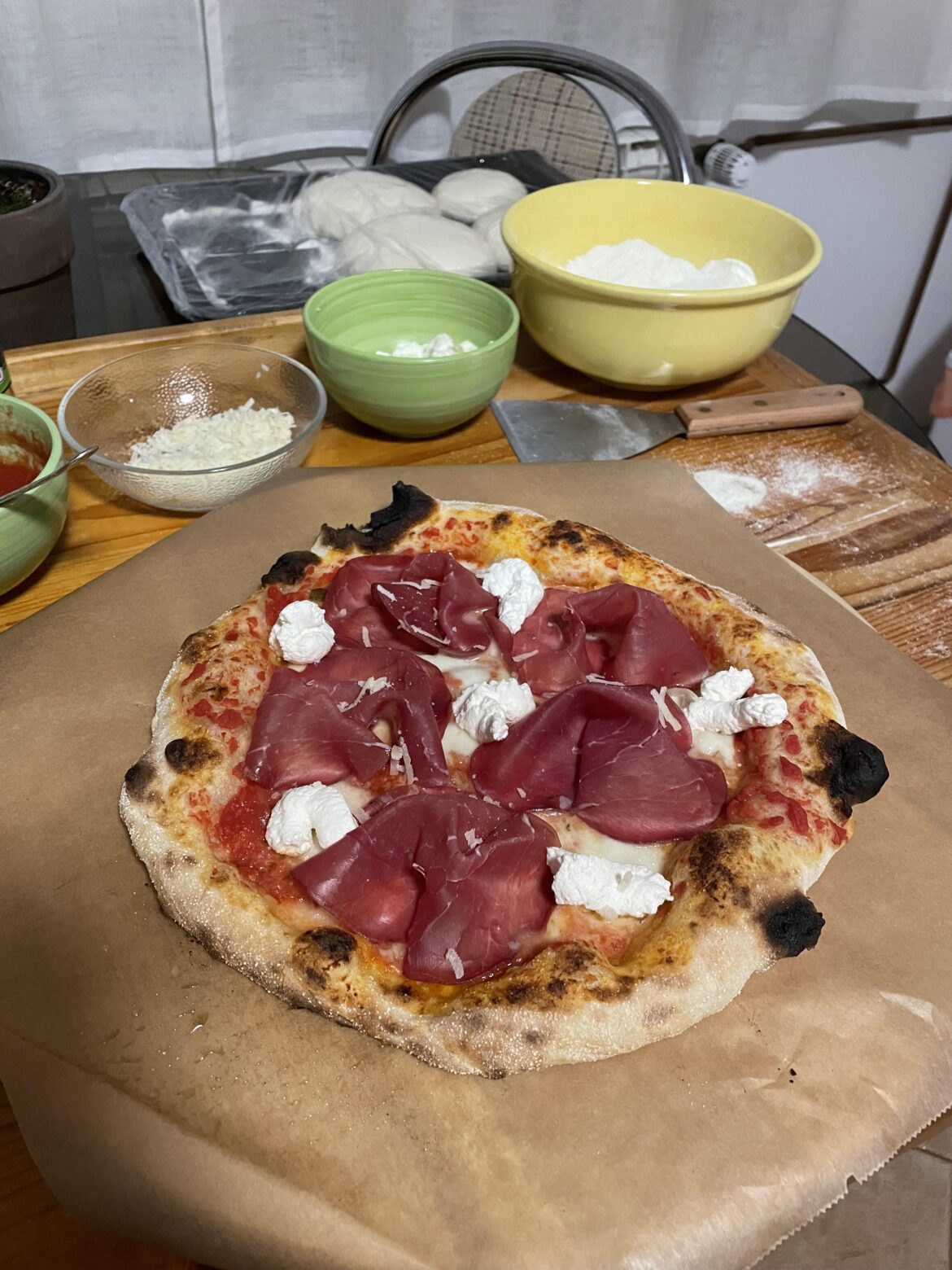 It’s not a pizza with pineapple, but it’s with Bresaola and Ricotta