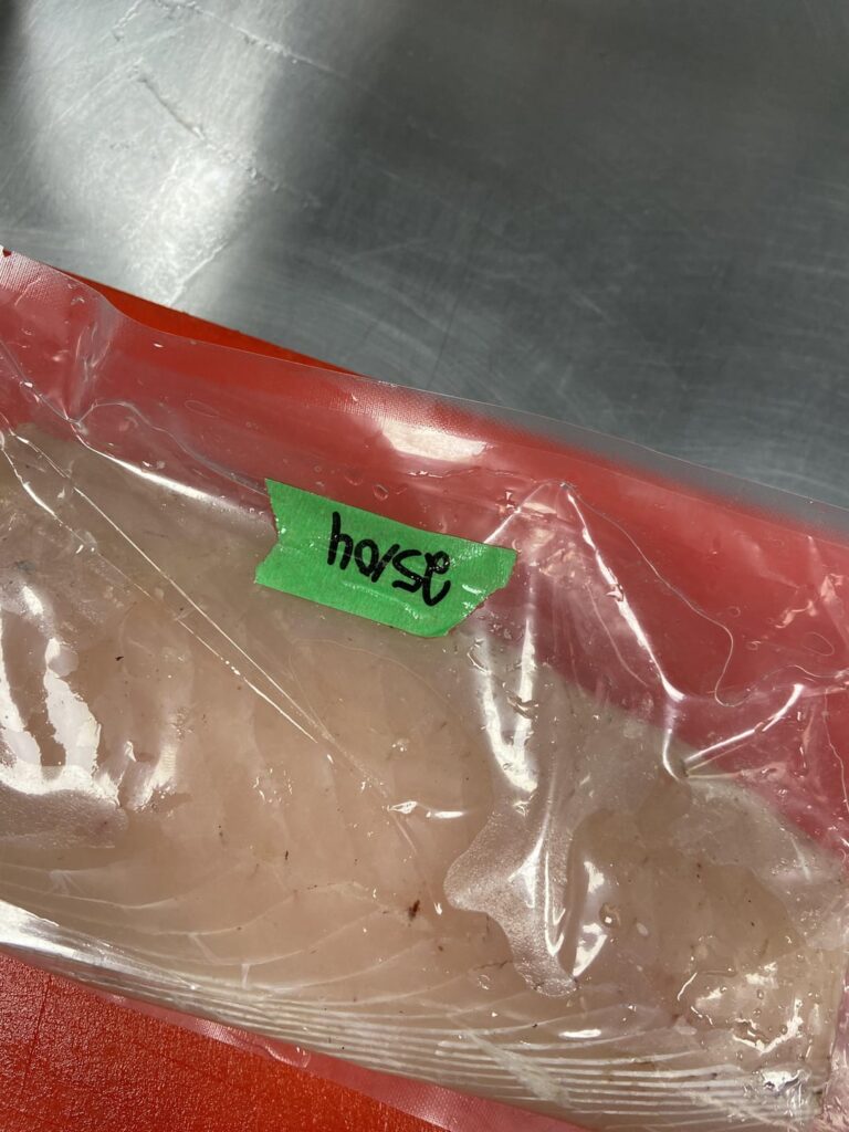 I was like. There is no horse meat in this kitchen, then it hit me