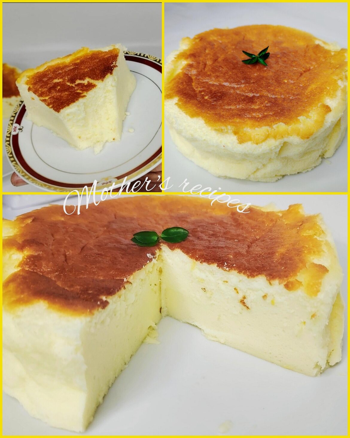 This is not a cake but a real fluffy cloud. Flourless cake so delicious 🥰