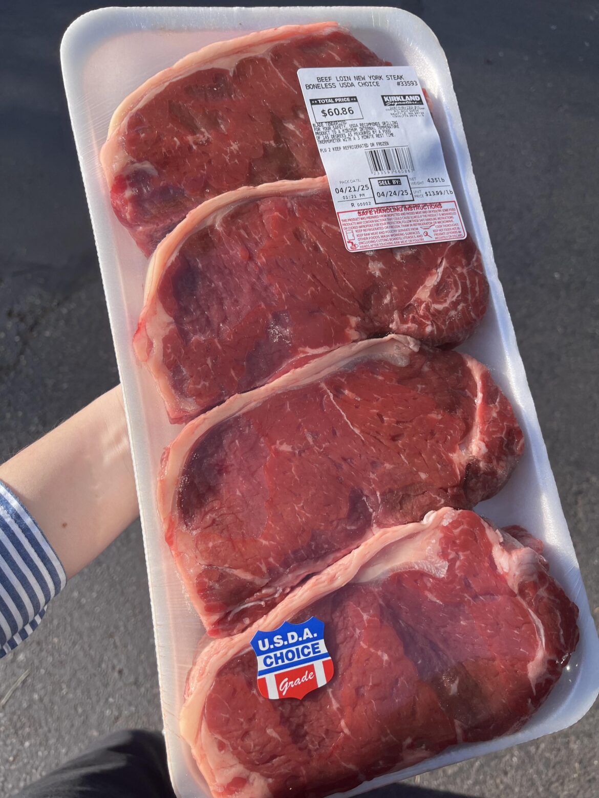 Told my husband to get the best marbled steak - AIO?