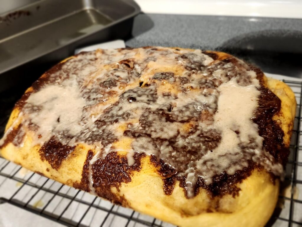 I did it, I made the cinnamon focaccia