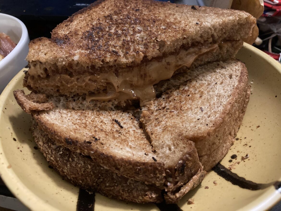 Nobody told me that grilling a pb&j was so amazing!