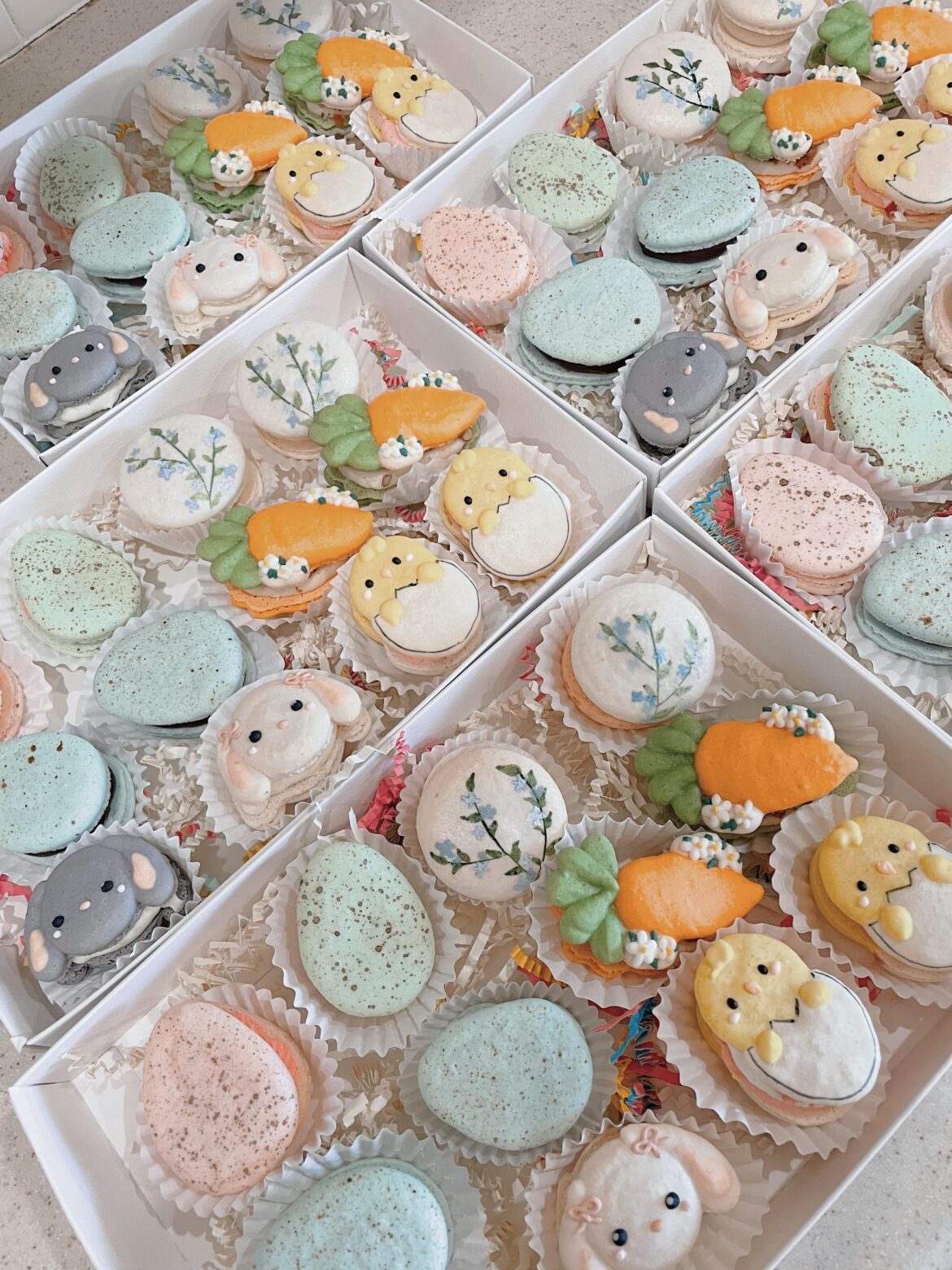 Easter macarons