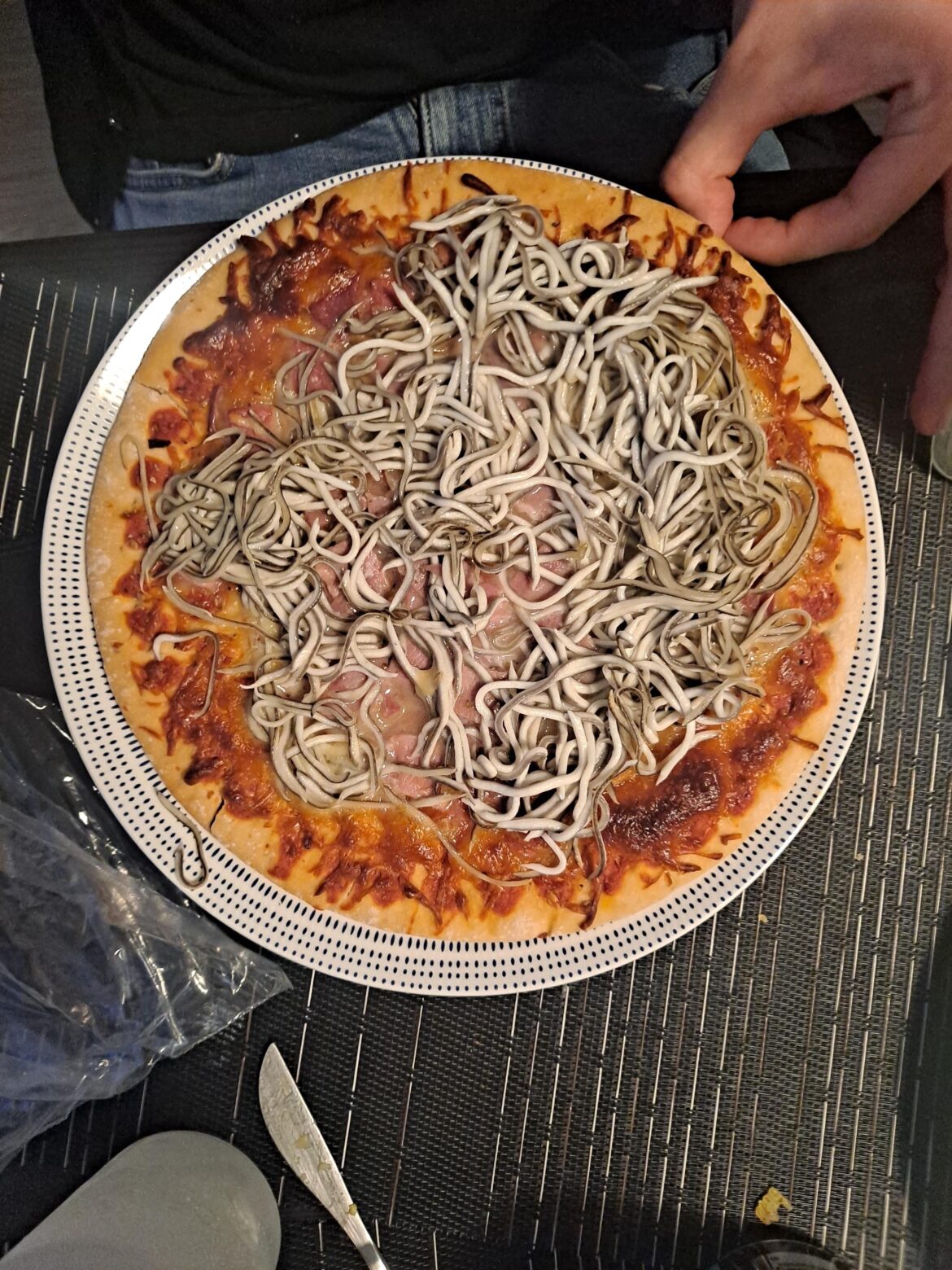 OP’s friend's pre party pizza