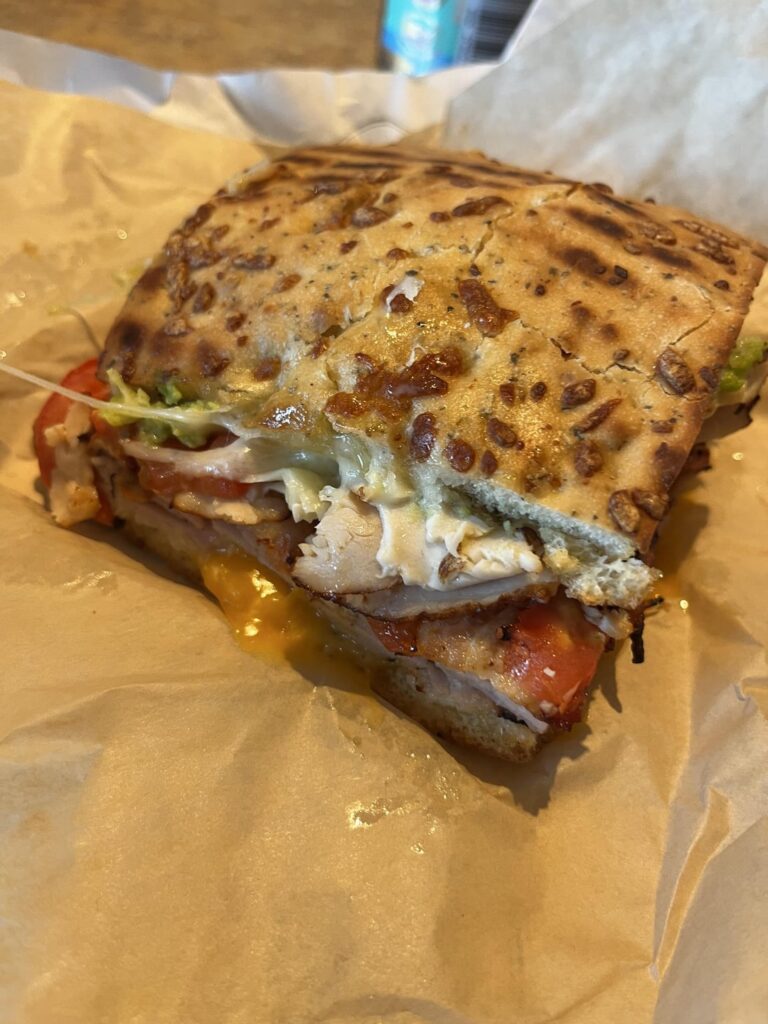 How many calories in a club sandwich from haggens I’m guessing 850?