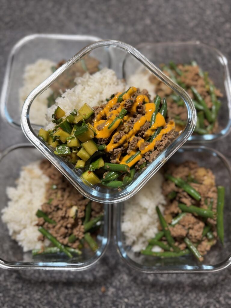 Lunch and dinner covered for the week (featuring hand reveal!)