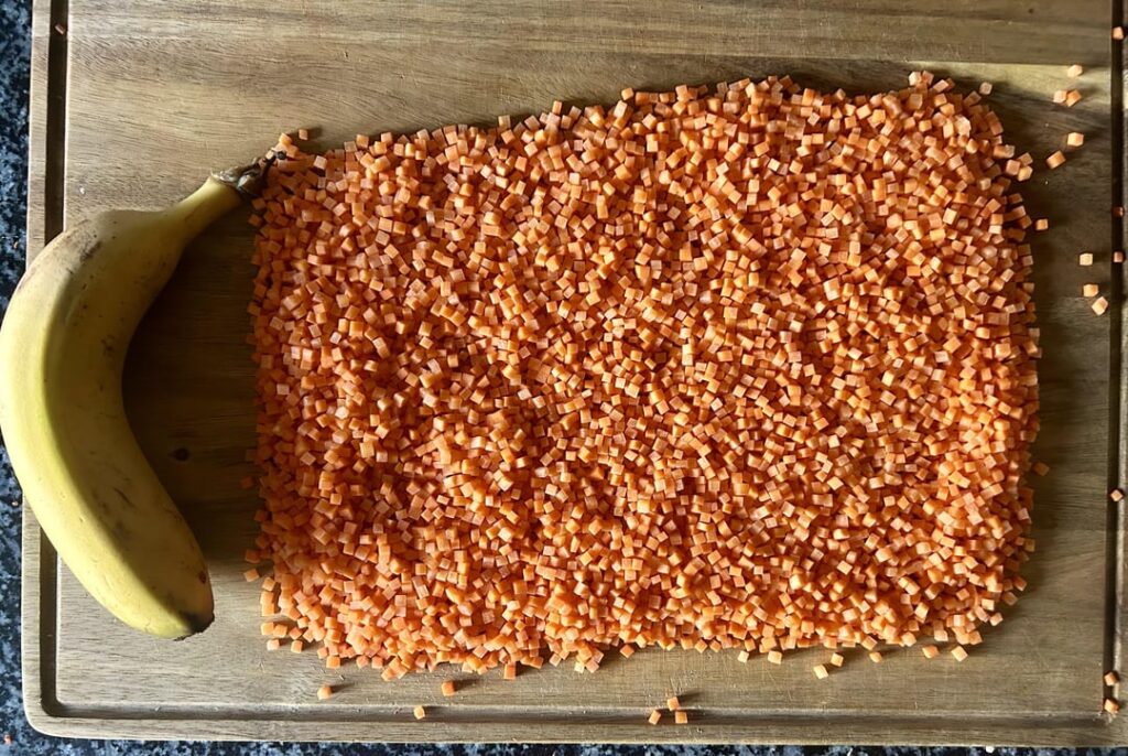 Carrot Brunoise Practice: The Sequel