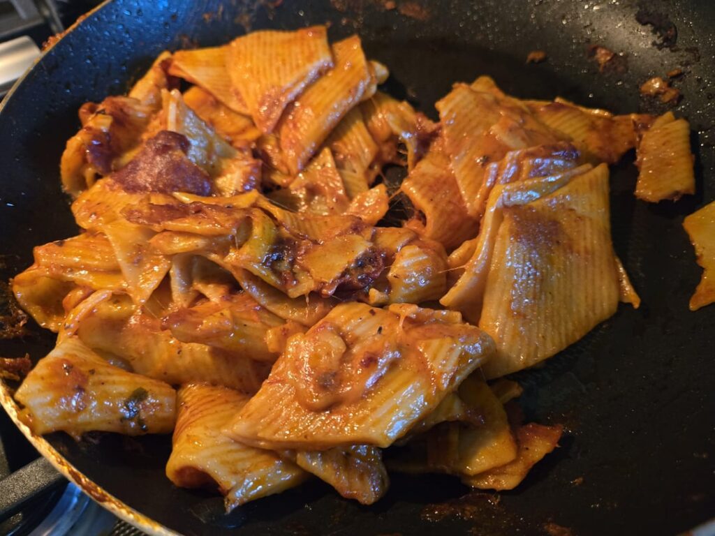 Enjoying pasta for dinner at my parents house tonight-mangia