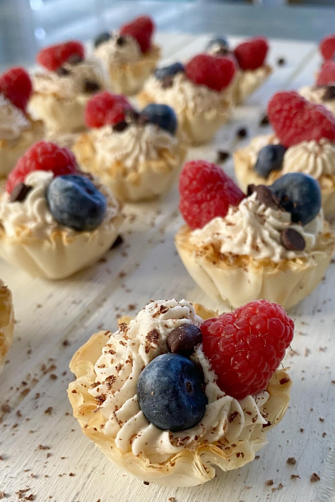 Mini no bake cheesecake