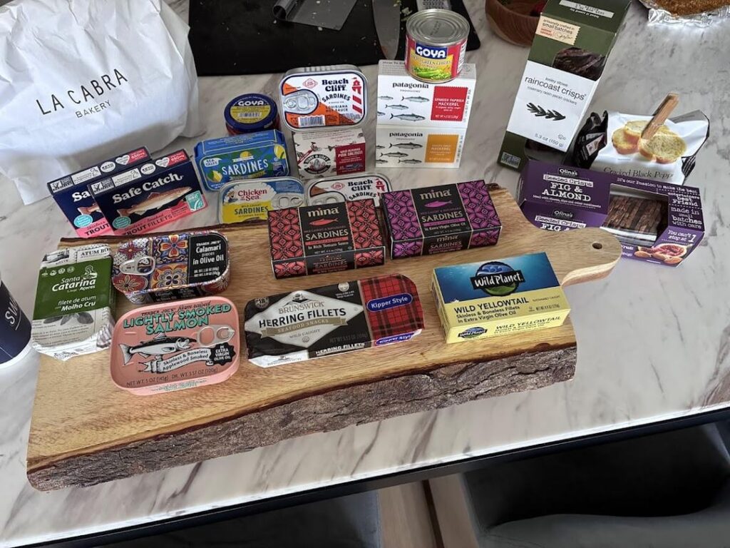 My first tinned fish brunch platter...how'd I do?