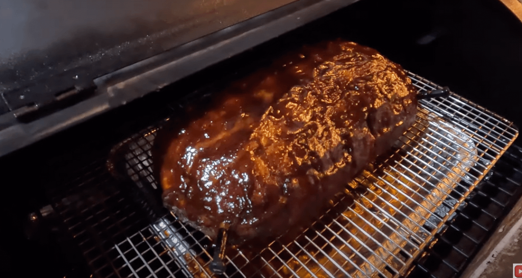 Bacon warpped meatloaf