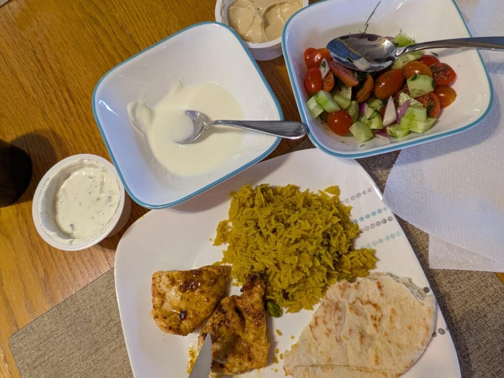 Persian style chicken... Tasty but sooo many dishes to clean