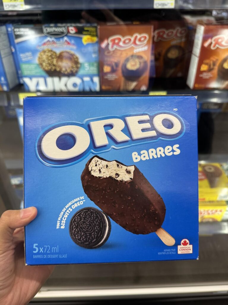 Oreo ice cream bars