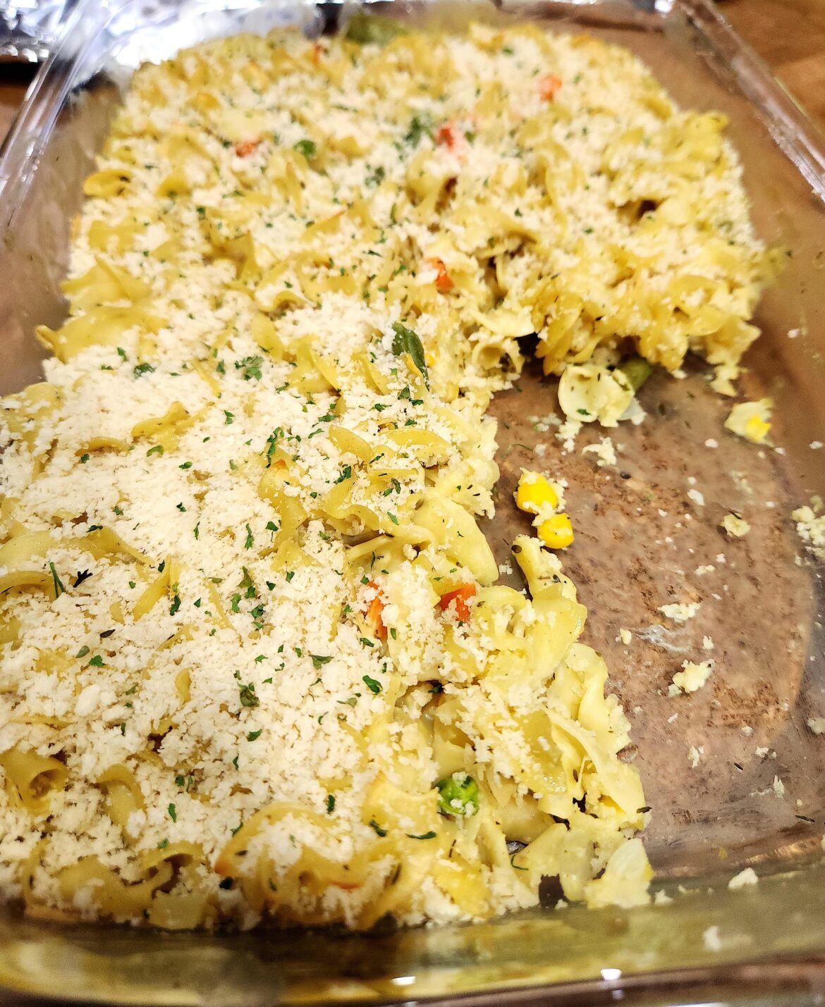 Creamy casserole- 469 cal for 1/4 pan