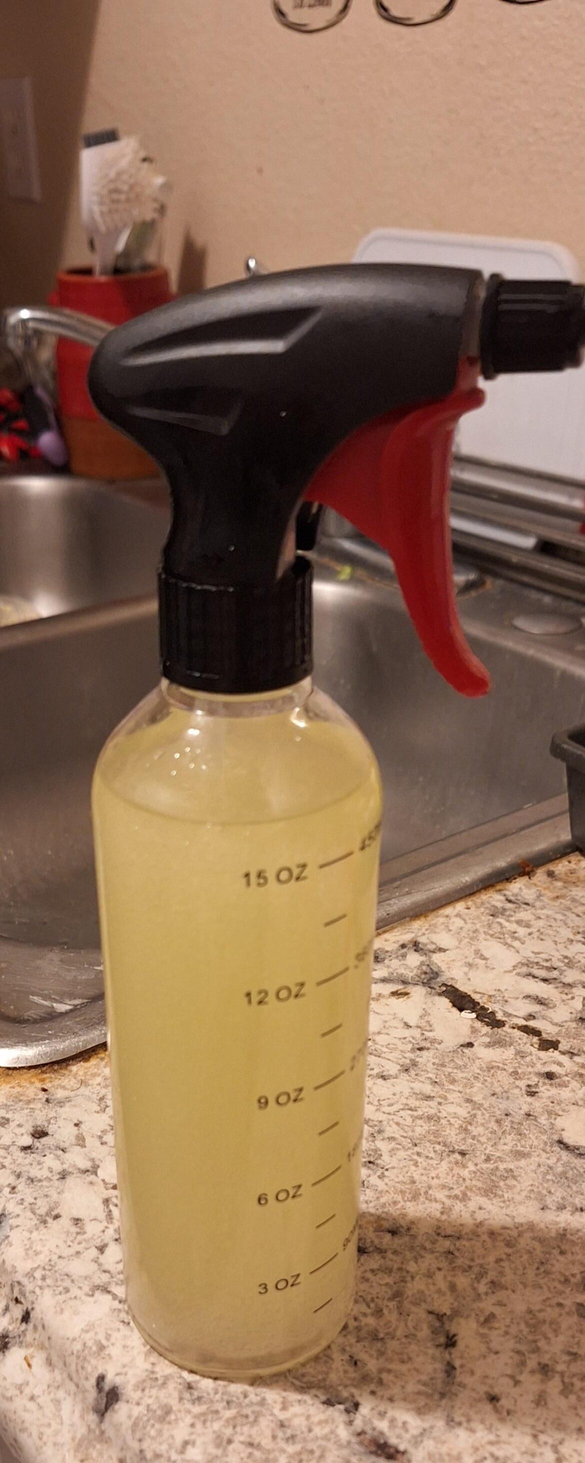 instead of buying the aerosol sprays, get a food safe spray bottle and do about 2/3 oil to 1/3 water. yeah you have to shake it before you spray but it works just as good