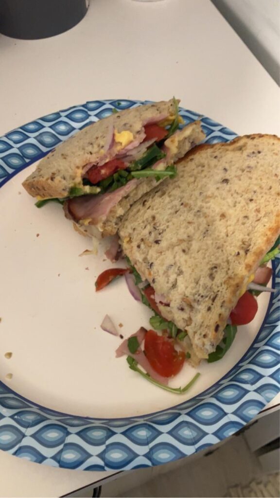 Made my wife a garden archway so I made myself a sandwich