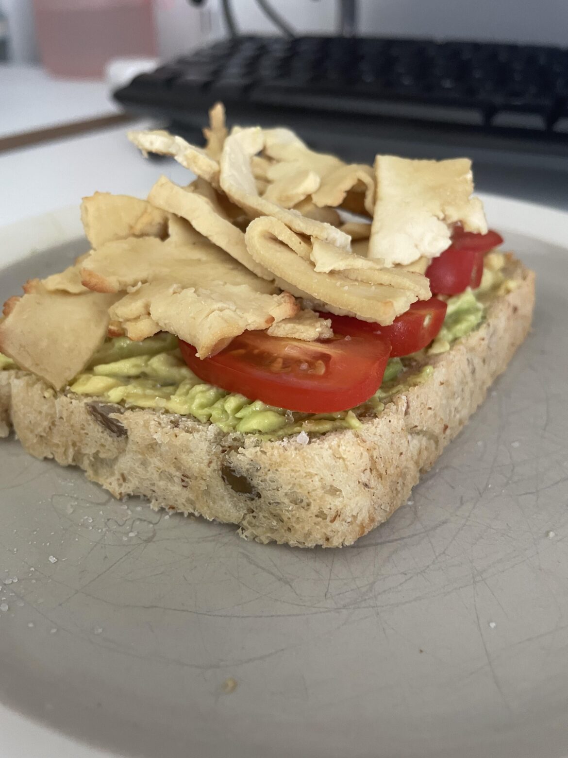 Open-faced Tofu Deli Sandwich