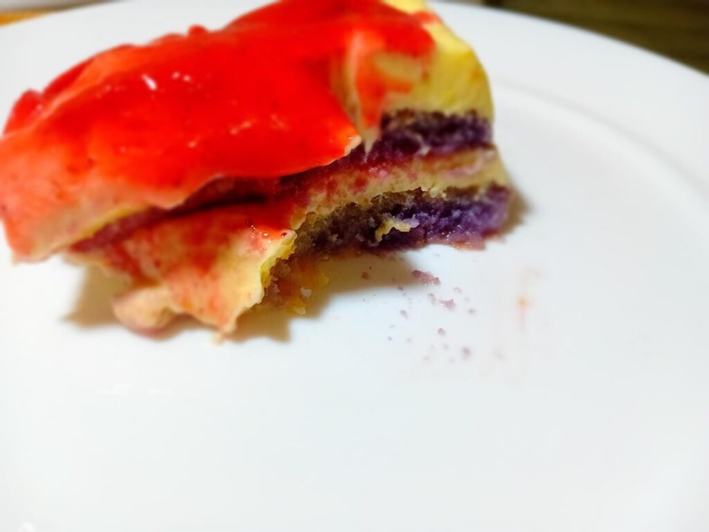 Shrimp linguine & fruit "Tiramisu"