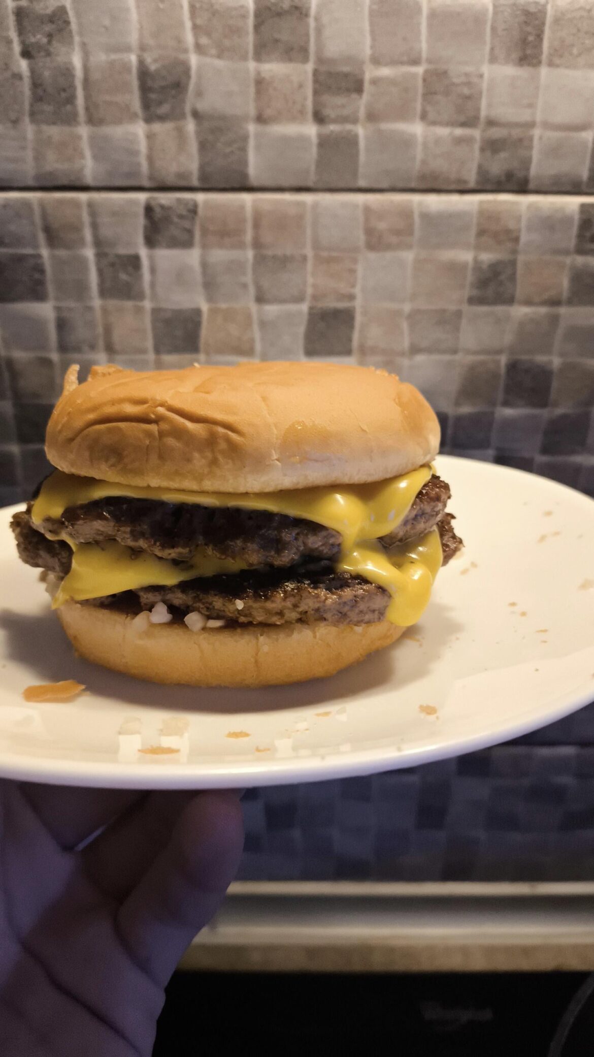 tried to make a McDonald's double cheeseburger, but better
