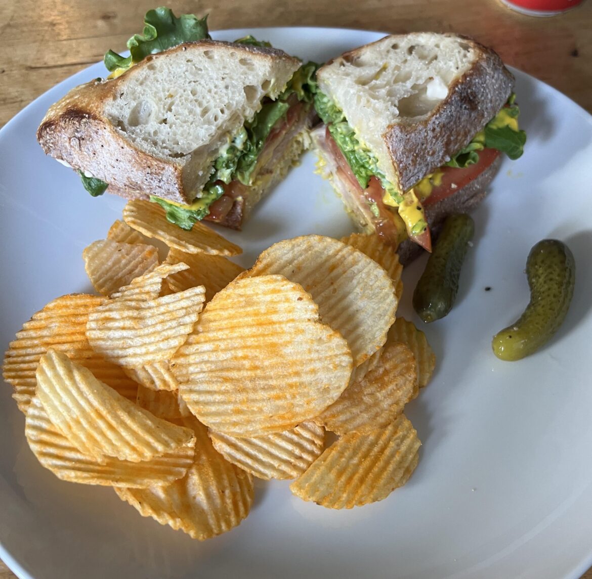 Simple Turkey sandwich on sourdough