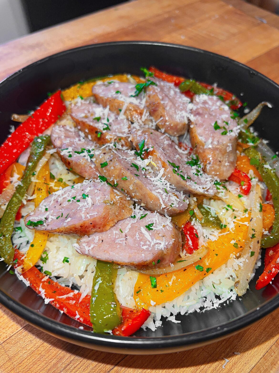 Sheet Pan Sausage & Peppers