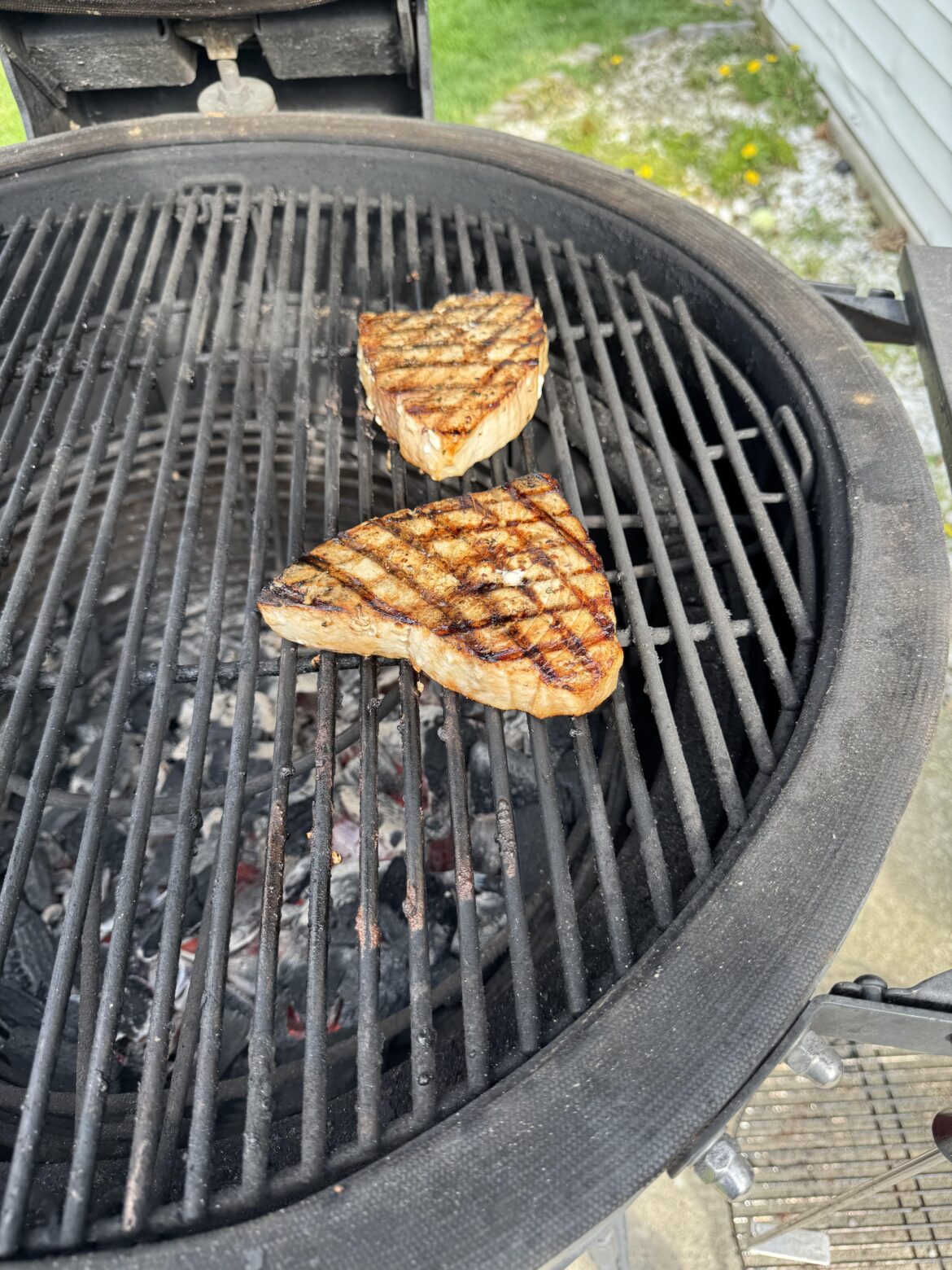 Made some swordfish steaks for dinner tonight, so simple and easy.
