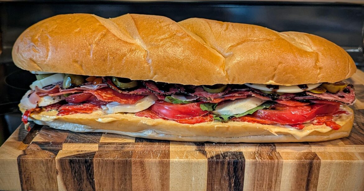 Leftover antipasto sub