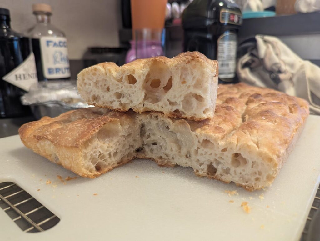 Scrumptious success! My starter turned 3 months old today, and we celebrated with focaccia