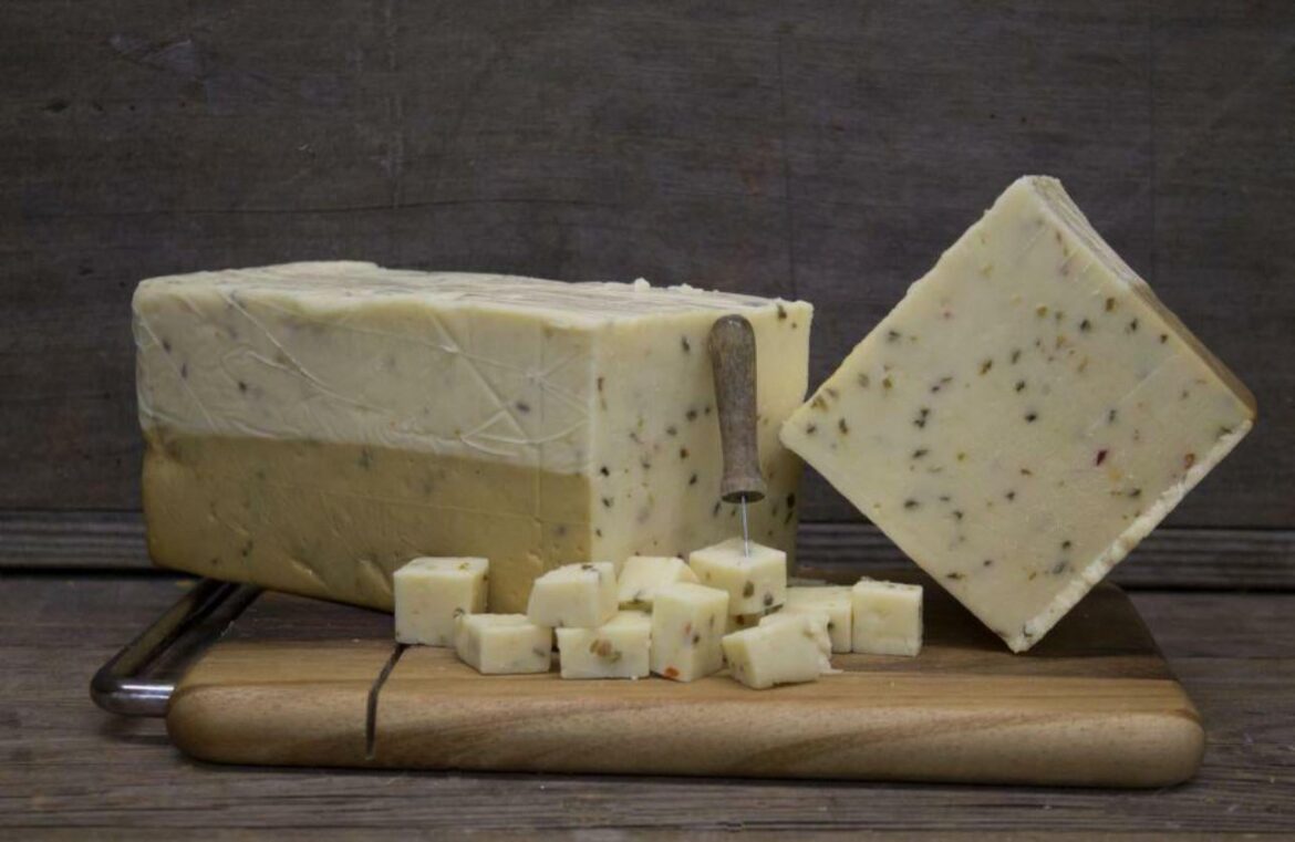 Day 1687 of posting images of cheese until I run out of cheese types: Smoked Hot Pepper Cheese