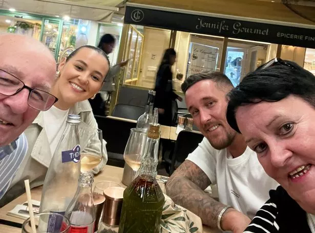 Emer and Kealan Delaney with their mum, and dad Jim