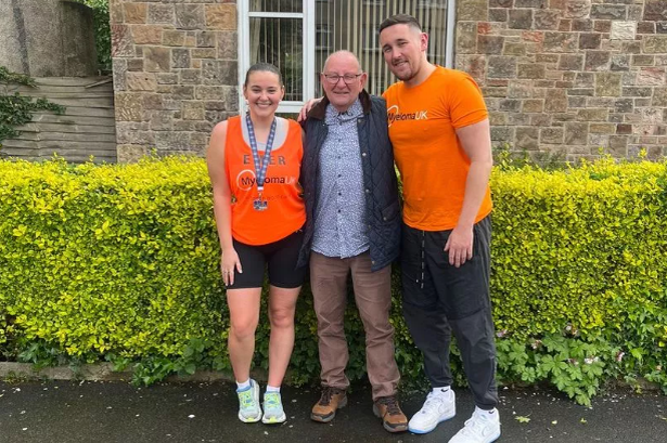 Emer and Kealan are taking on the Edinburgh Marathon and Half Marathon for their dad Jim. (Image: Myeloma UK)
