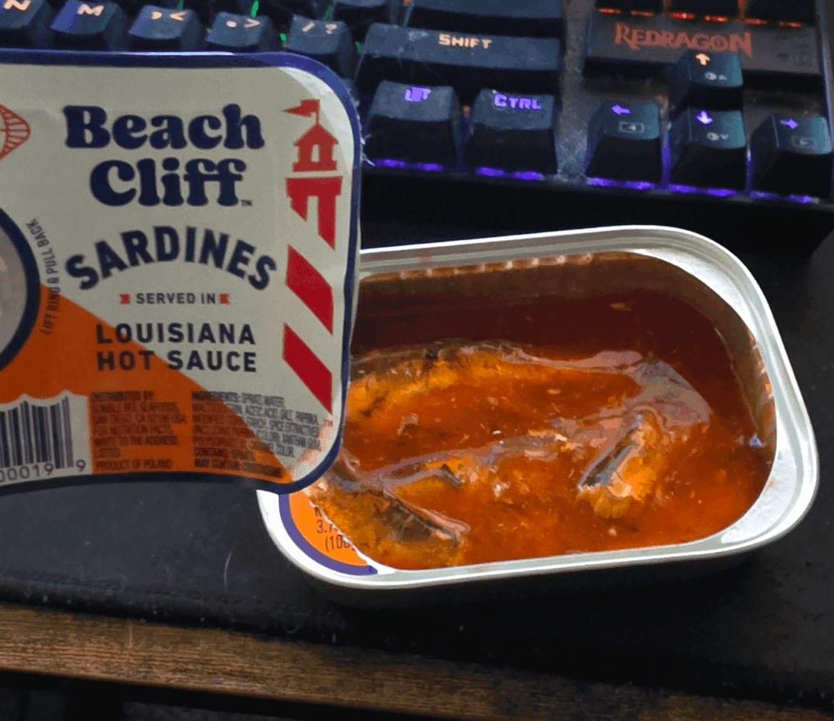 Tried sardines for the first time out of curiosity