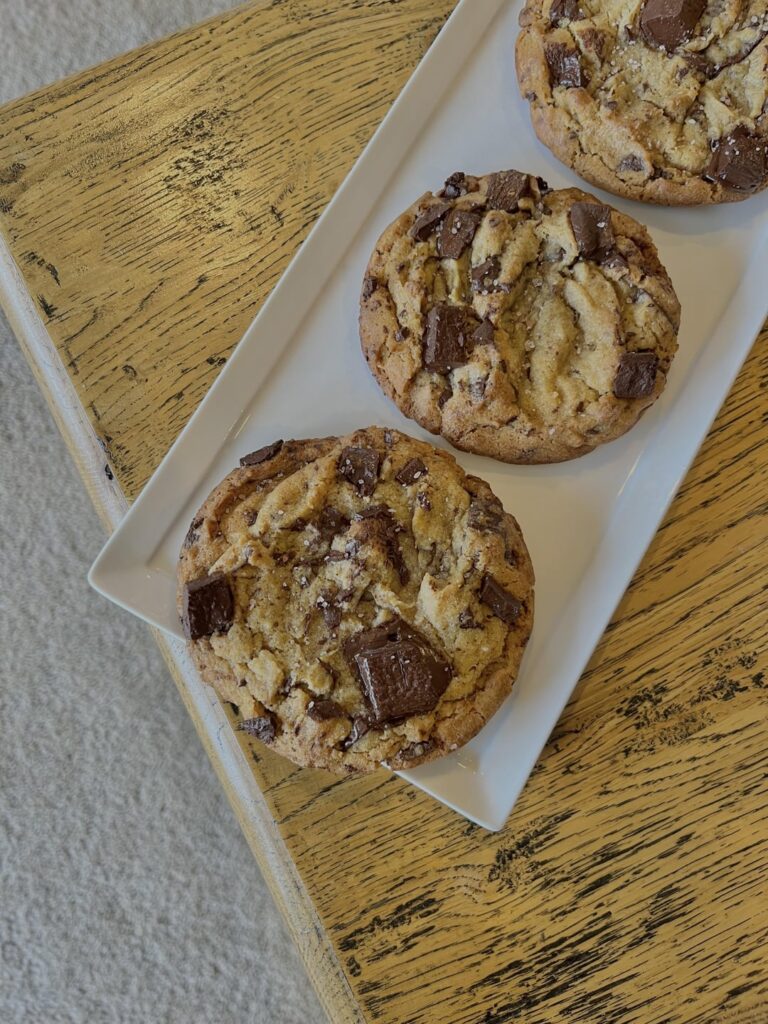 Fresh out of the oven. This is what refrigerating your dough for 48 hours does!