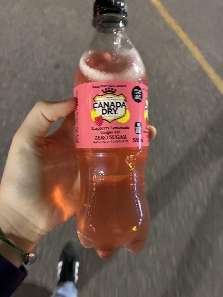 The only artificially flavoured drink I’ve been ok with - Canada Dry ginger ale raspberry lemonade