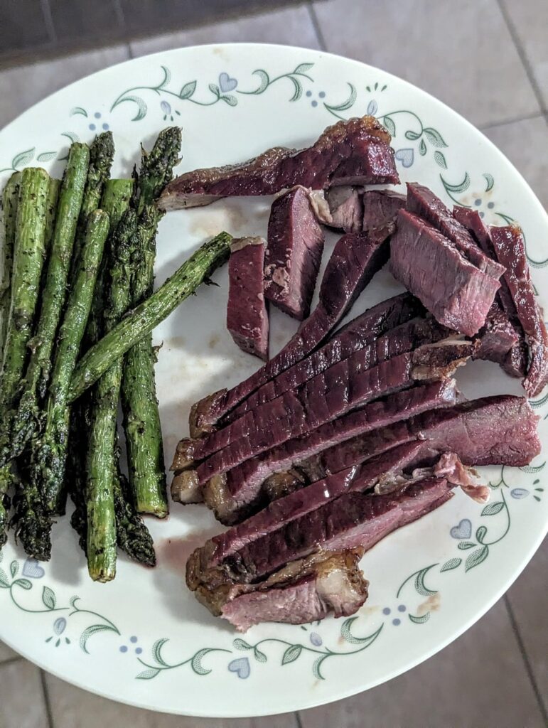 Breaking in a new grill == reverse seared steak Breaking in a new grill == reverse seared steak