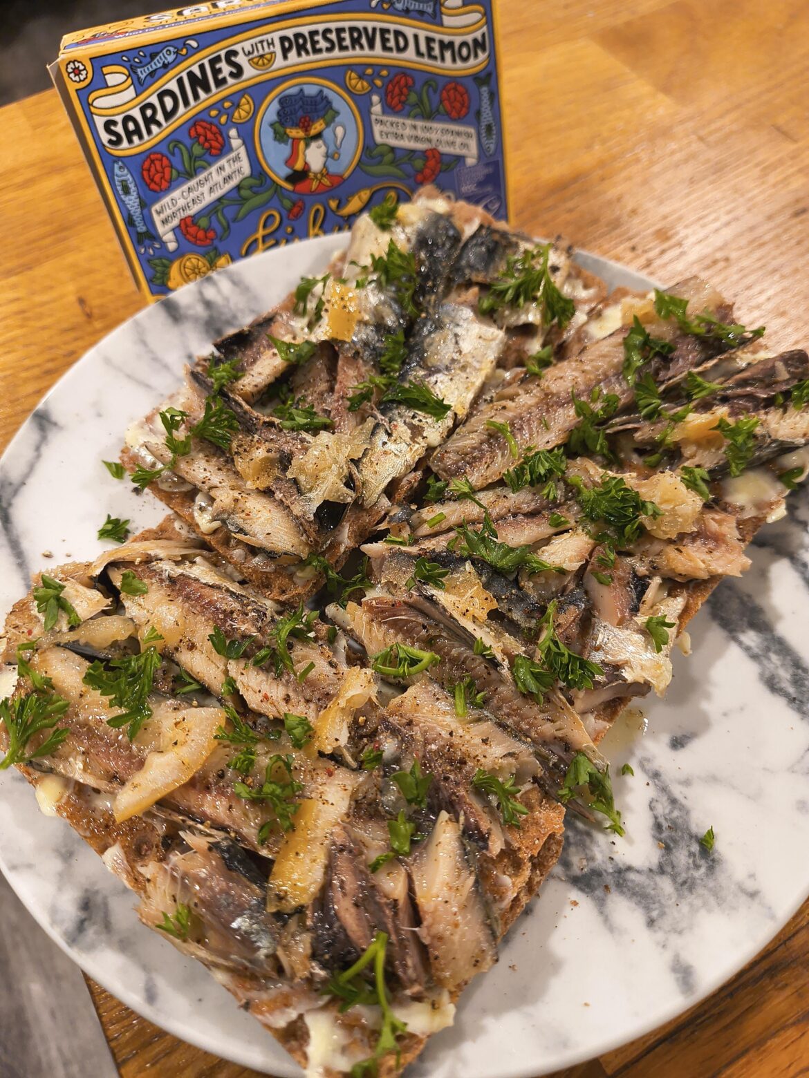 Fishwife sardines with preserved lemon