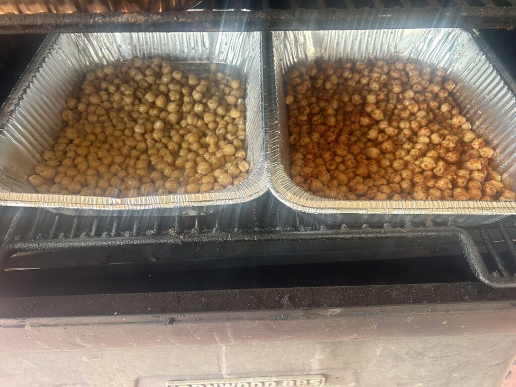 Smoking snacks and some lunch meat