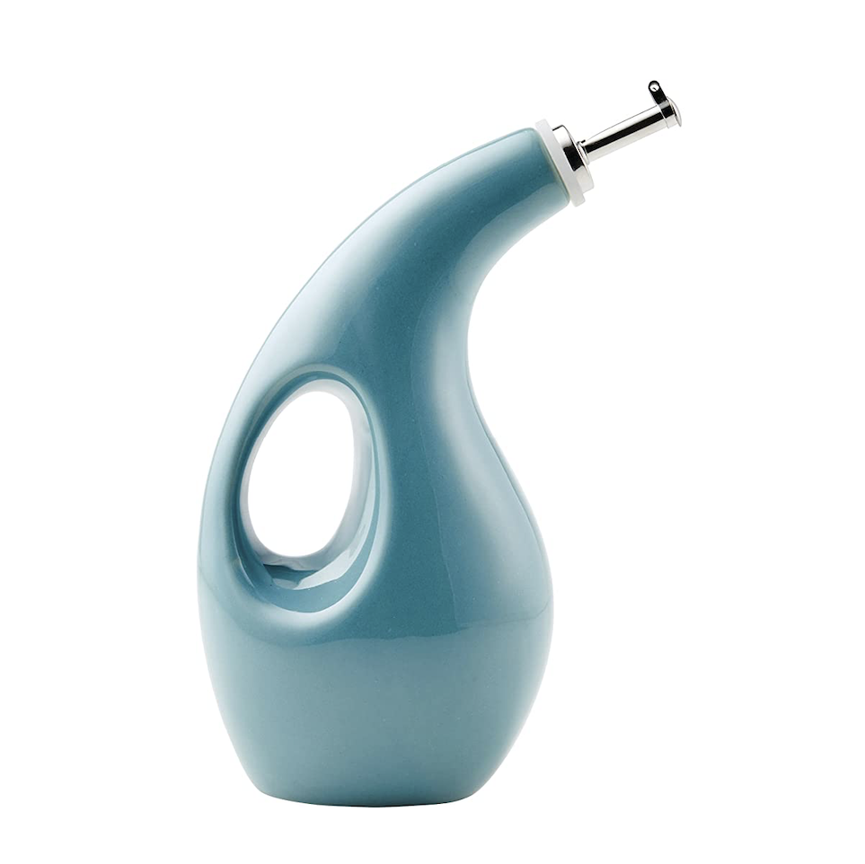 Rachael Ray Solid Glaze Ceramics EVOO Olive Oil Bottle Dispenser