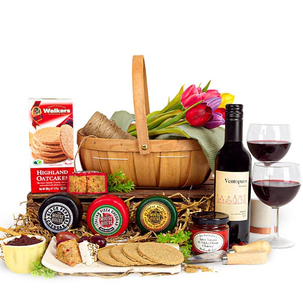 Cheese and Wine Basket