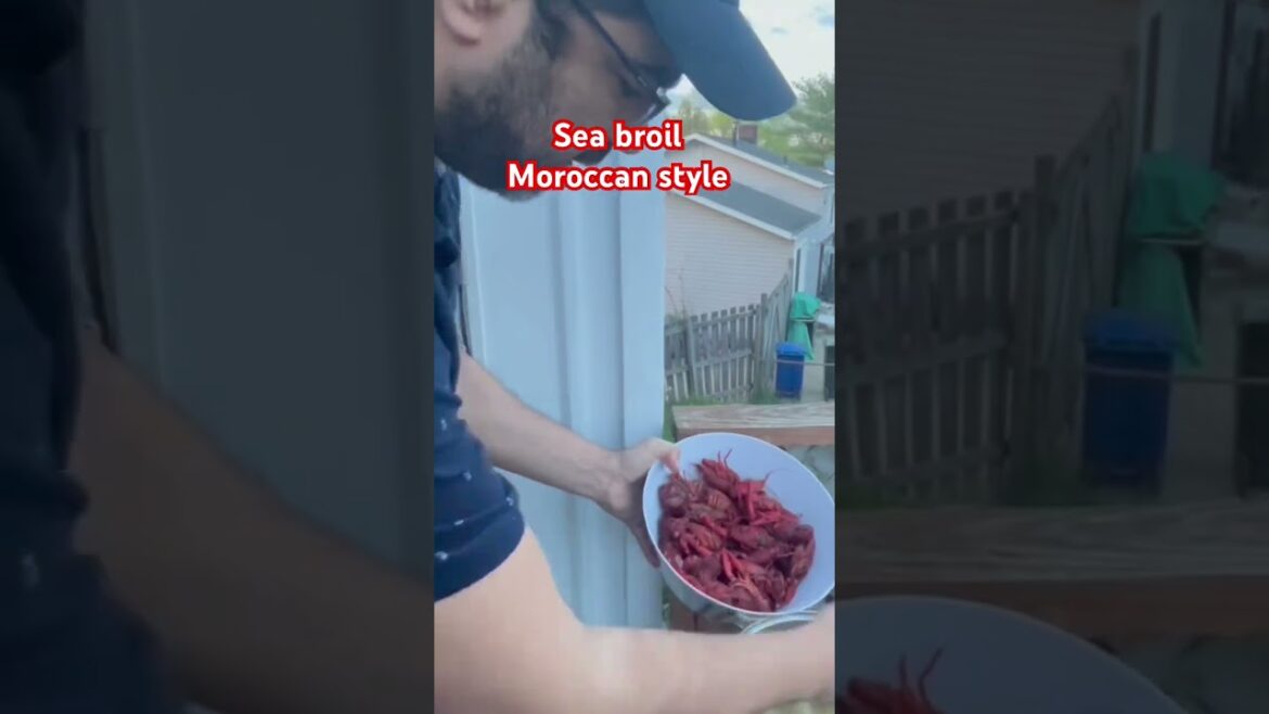 Seafood broil Moroccan style