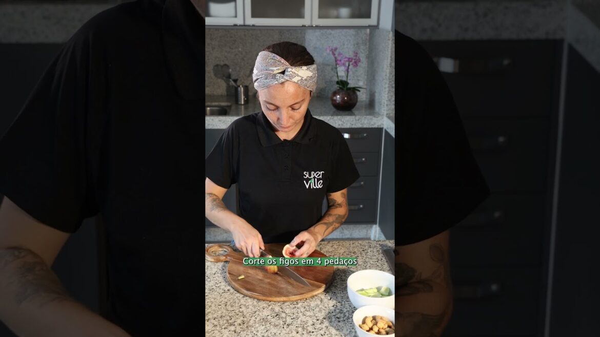 Salada de cuscuz marroquino com abóbora, alho poró e castanha de caju Salada de cuscuz marroquino com abóbora, alho poró e castanha de caju